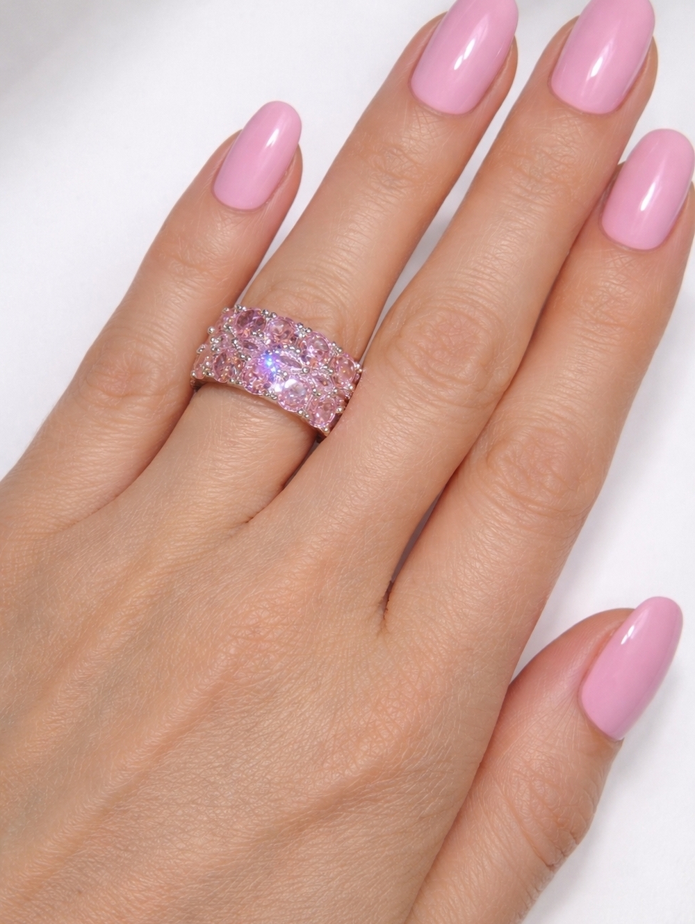 Bomb Party Starry Summer Nights Ring – Size 7 – NWT – Rose Quartz CZ